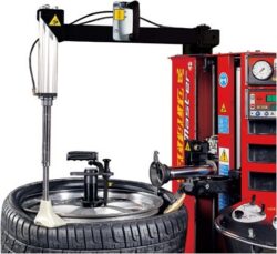 Pneumatic bead pressing tool